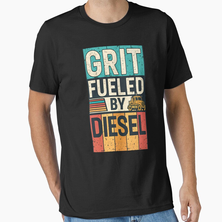 Grit Fueled by Diesel – Trucker Motivation t-shirt by belka620