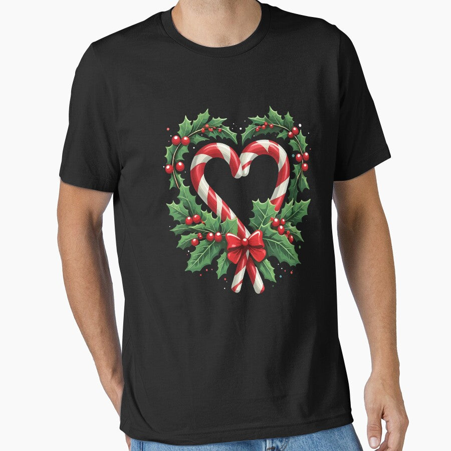 Candy Cane Crew Xmas Merry and Bright Red and White by BongsEmporium