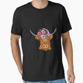 Scottish Highland Cow with Flower Crown Cute Cow Lover by Designer-Girl