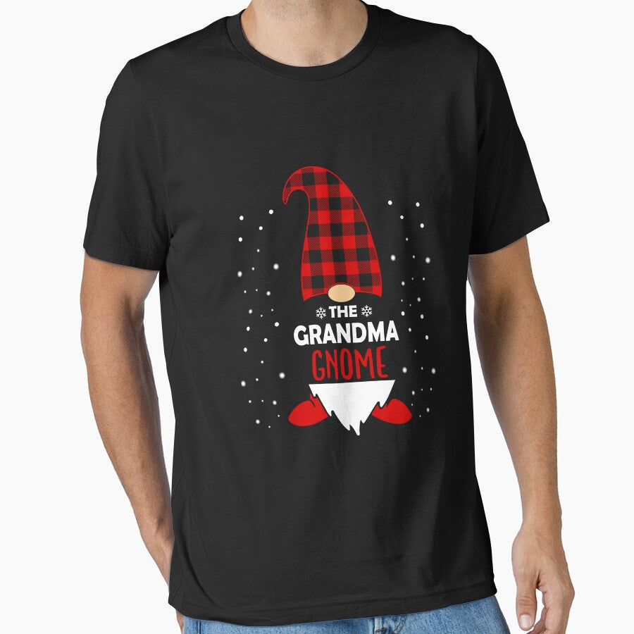 Christmas Grandma Gnome Red Plaid Gift by Ibu83
