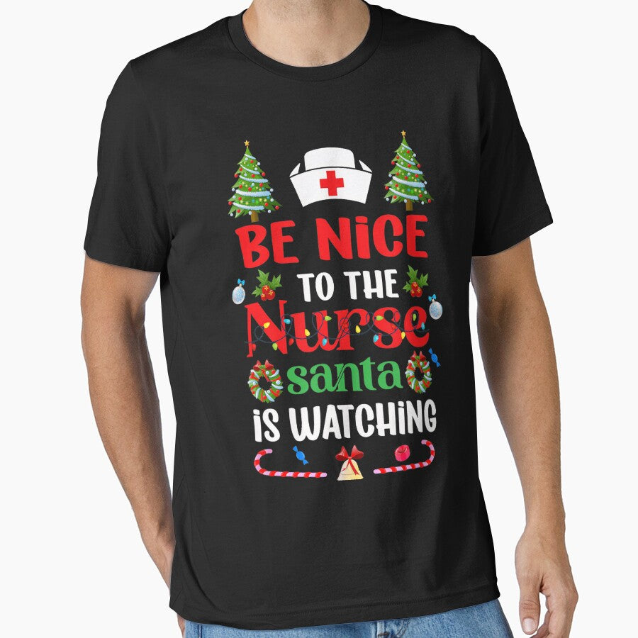 Nice Nurse The Retro To Watching Be is Christmas Nurse Vintage Santa Classic by FrankyTepper