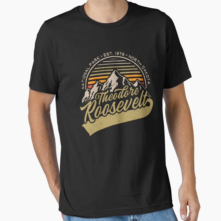 Theodore Roosevelt National Park Vintage by Sashakis