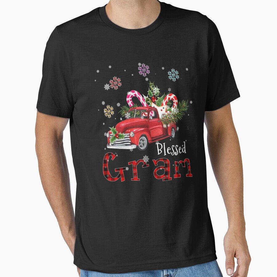 Blessed Gram Christmas Red Truck Gift For Grandma by ainegonza