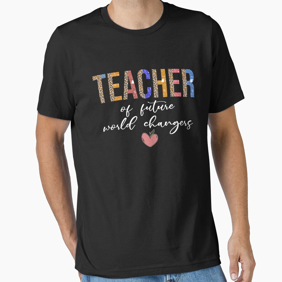 Teacher Of future world changers colorful back to school teacher day retro cute by elizabethdawnn