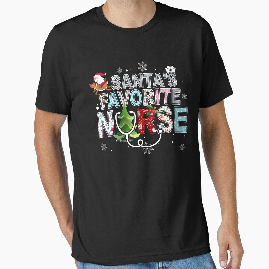 Funny Santa's Favorite Nurse by RessieSmitham