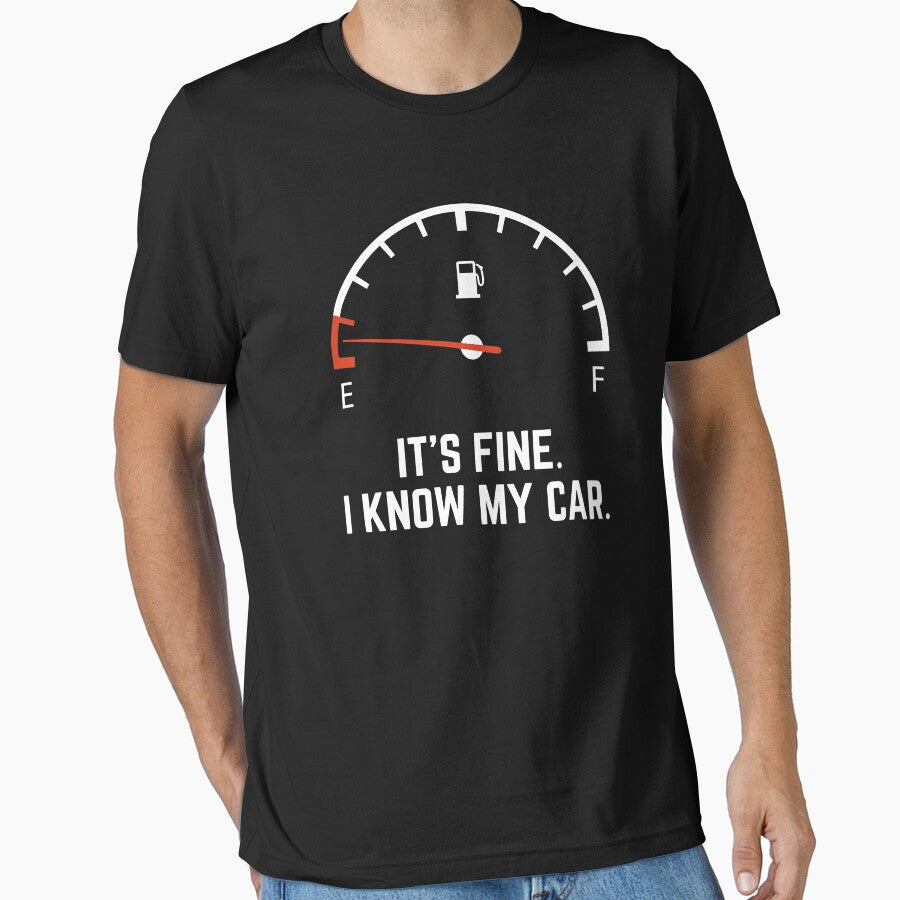 Car Gas Gauge On Empty Low Fuel Funny by GardNewerd