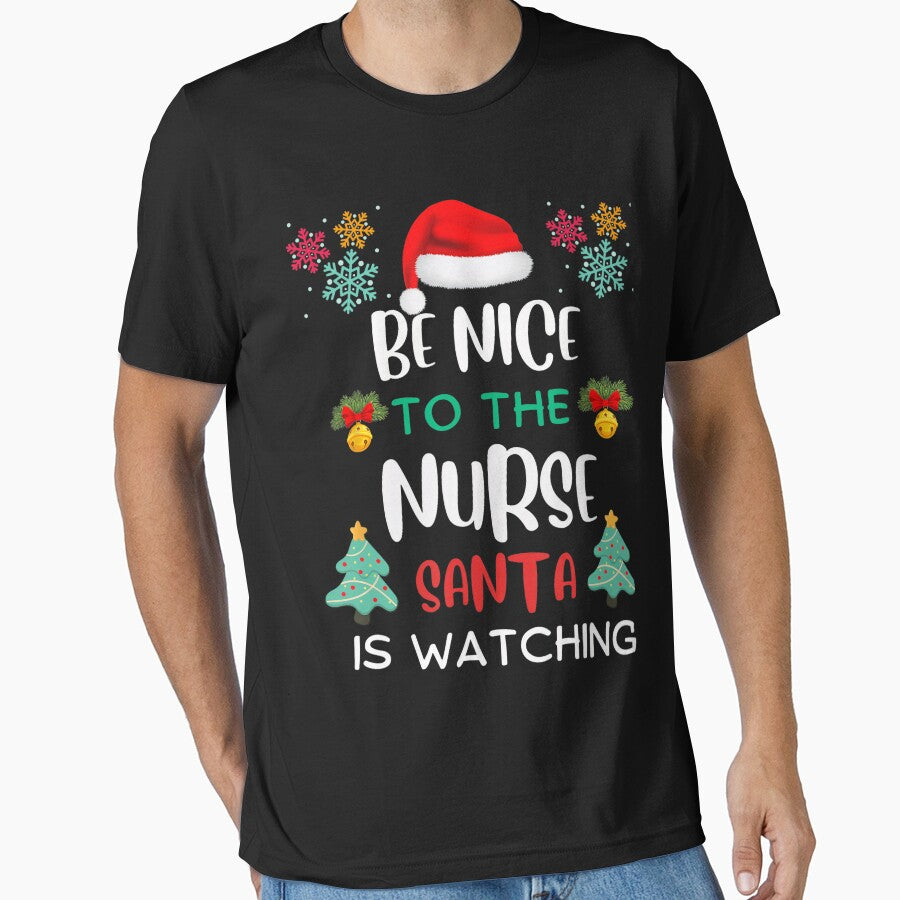 Nurse Be Nurse The Vintage Nice To Classic Retro is Christmas Watching Santa by FrankyTepper