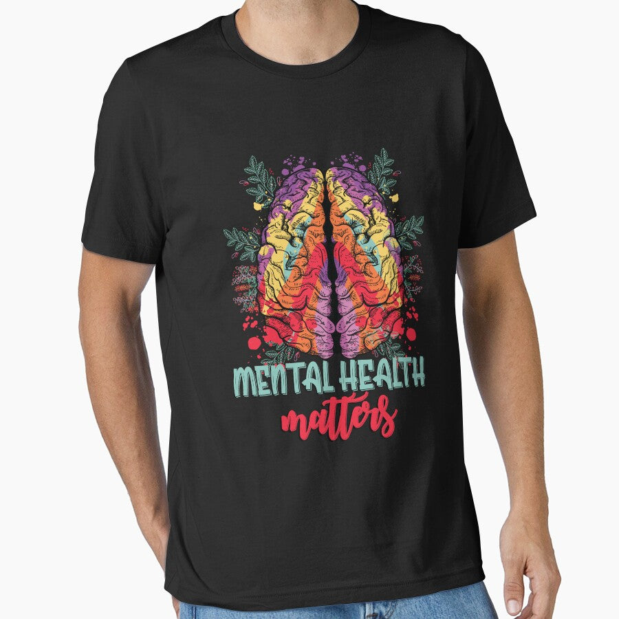 Mental Health Matters Brain Art Mental Health Awareness Gear by DynamicDesign