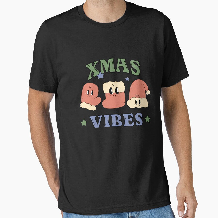 xmas vibes santa smiley groovy retro vintage Christmas matching family squad by TNwandesignart