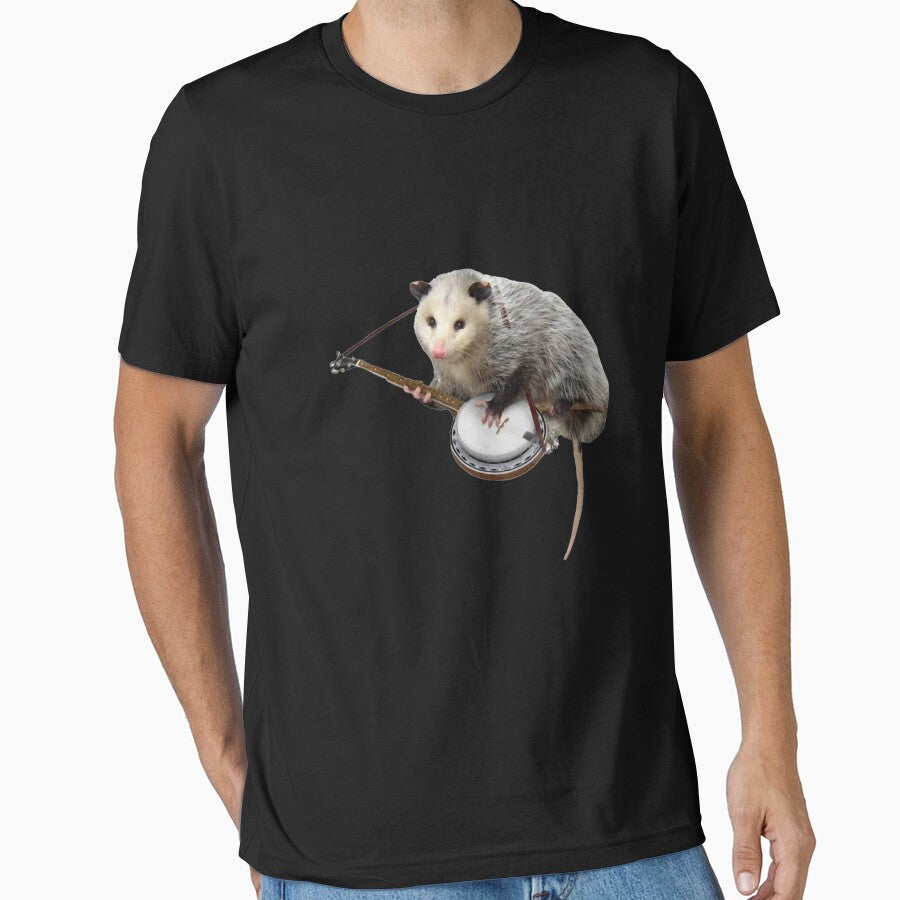 Opossum Playing Banjo by ScottWilso42
