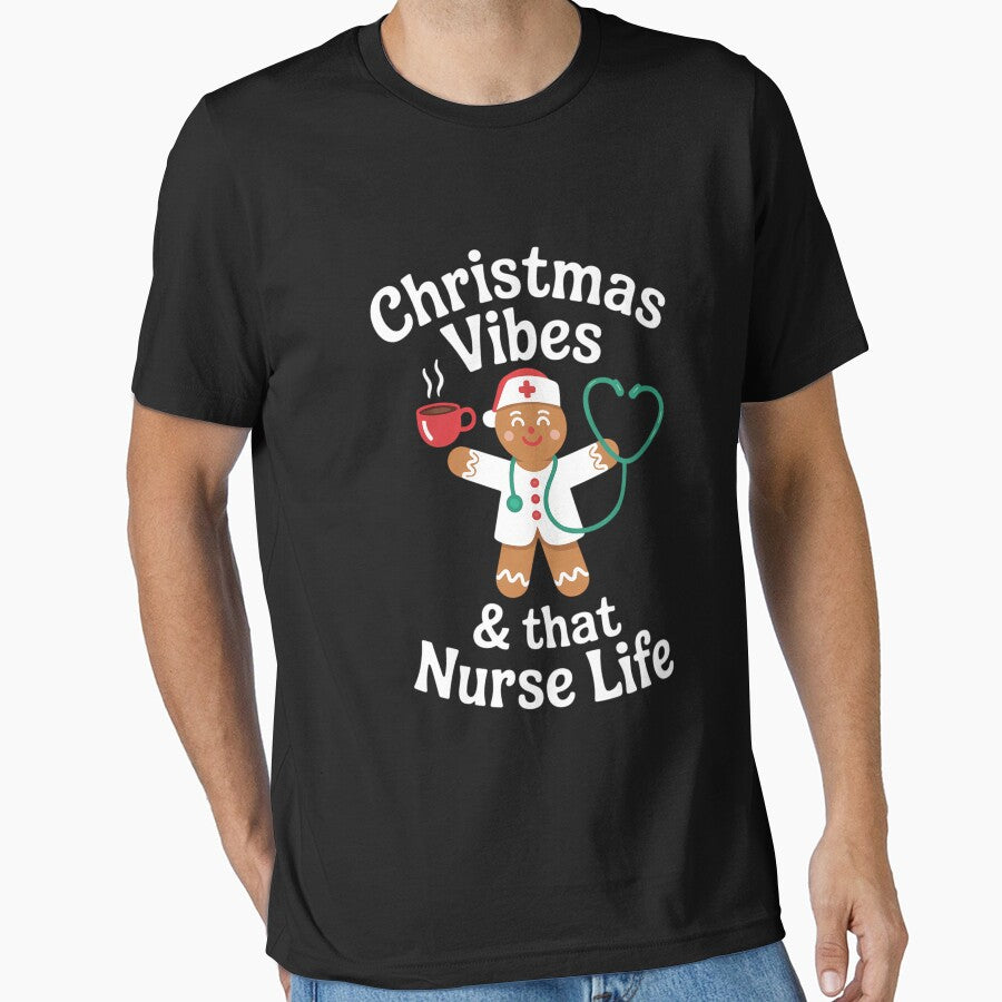 Christmas Vibes Nurse Xmas Nursing by georgiaarsnal