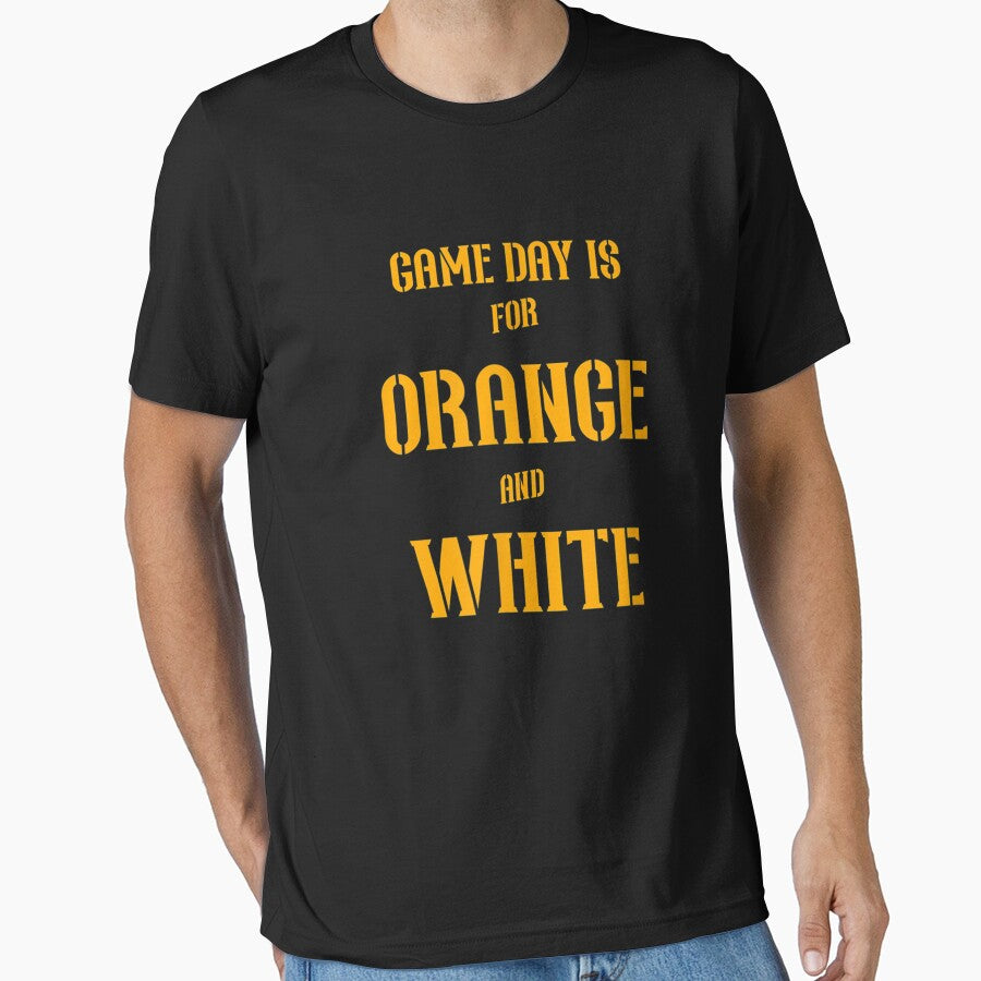 Game Day is For Orange and White Football by Gabeshaffer