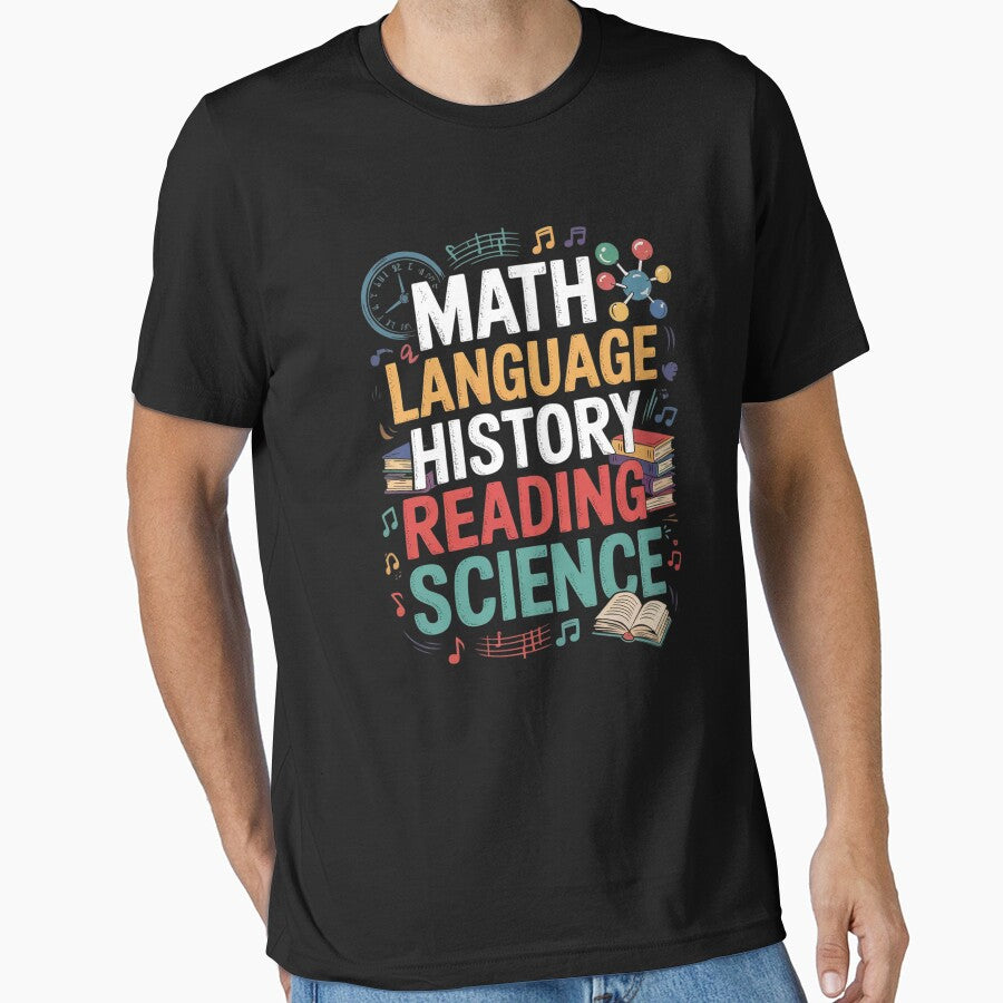 Math Language History Reading Science Music Teacher by angolinnArt