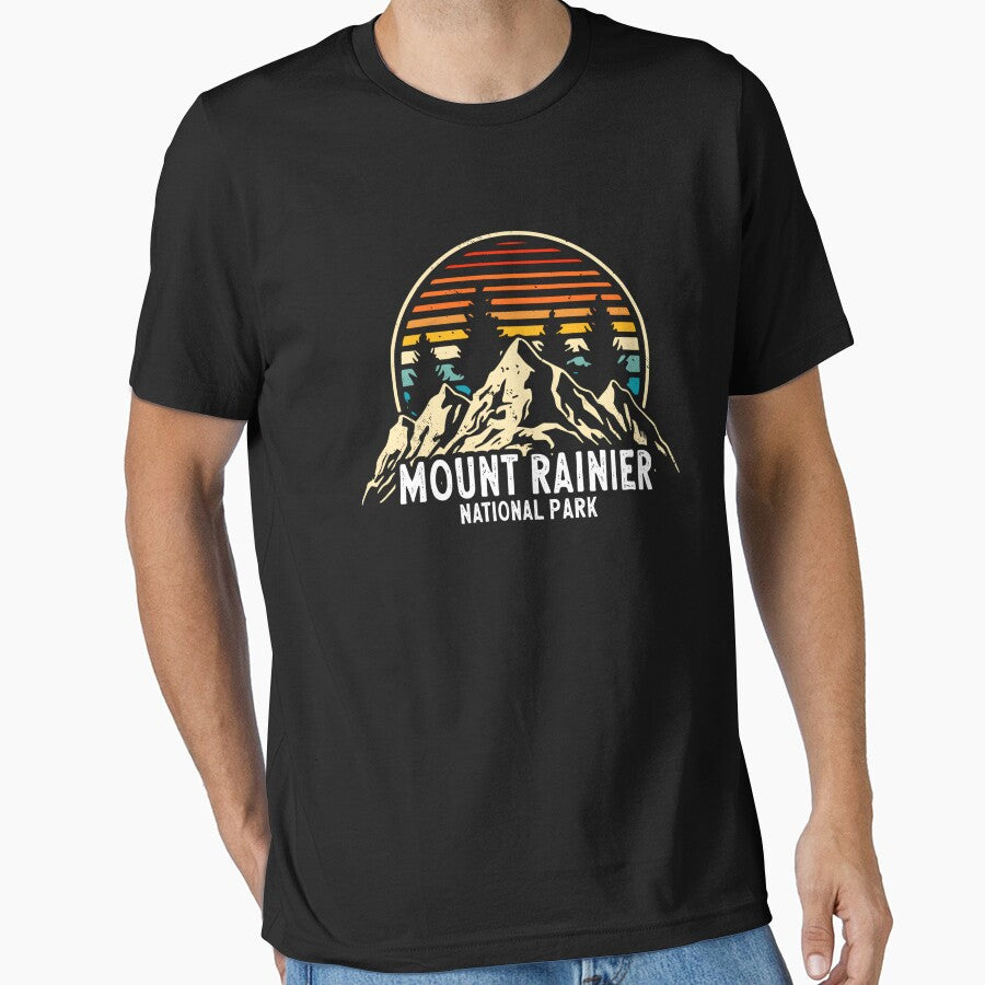 Vintage Mount Rainier National Park Souvenir by Stroblesamuel