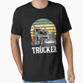 Vintage Trucker Big Rig Semi Trailer Truck Driver Gift by GardNewerd