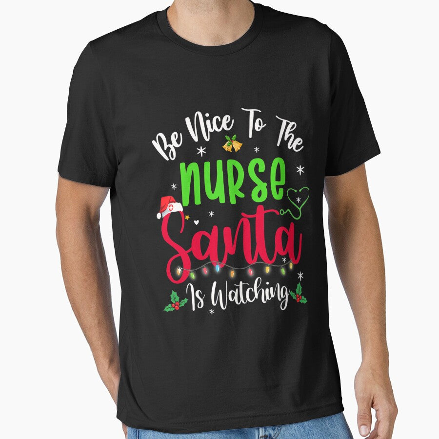 Nurse Christmas Nice Nurse The Classic is Retro Watching Vintage To Be Santa by FrankyTepper