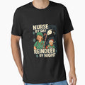 Nurse by Day, Reindeer by Night – Funny Christmas Nurse Gift Design by AddictiveDesign