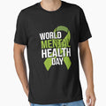 World Mental Health Day Green Awareness Ribbon by itsnothatweird
