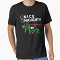nice naughty emergency nurse, nurse Christmas gift, funny nurse, black by KittySSmith