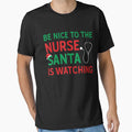 Christmas To Be The is Retro Classic Nurse Vintage Nurse Watching Santa Nice by FrankyTepper