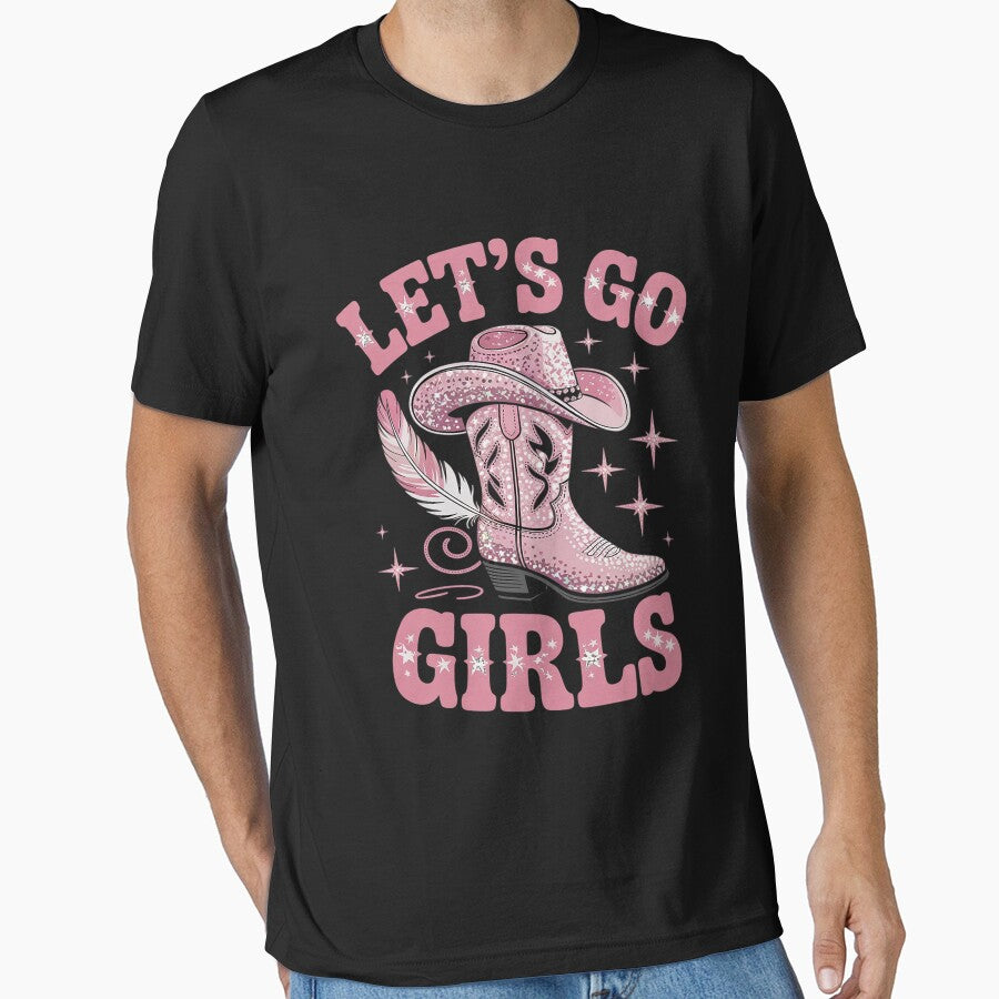 Let's Go Girls Pink Cowgirl Bachelorette Party Girls Trip by LegendsArt75