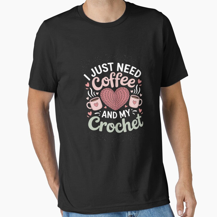 Just Pour Me My Coffee Hand Me My Crochet Women Yarn Lover by NetoGalaxy