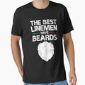 The Best Linemen Have Beards Funny Beard Lover Lineman Gag Gift by WYGSTORE
