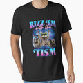 Rizz Em With The Tism Raccoon Meme Autism Awareness by LeoVargasVelha