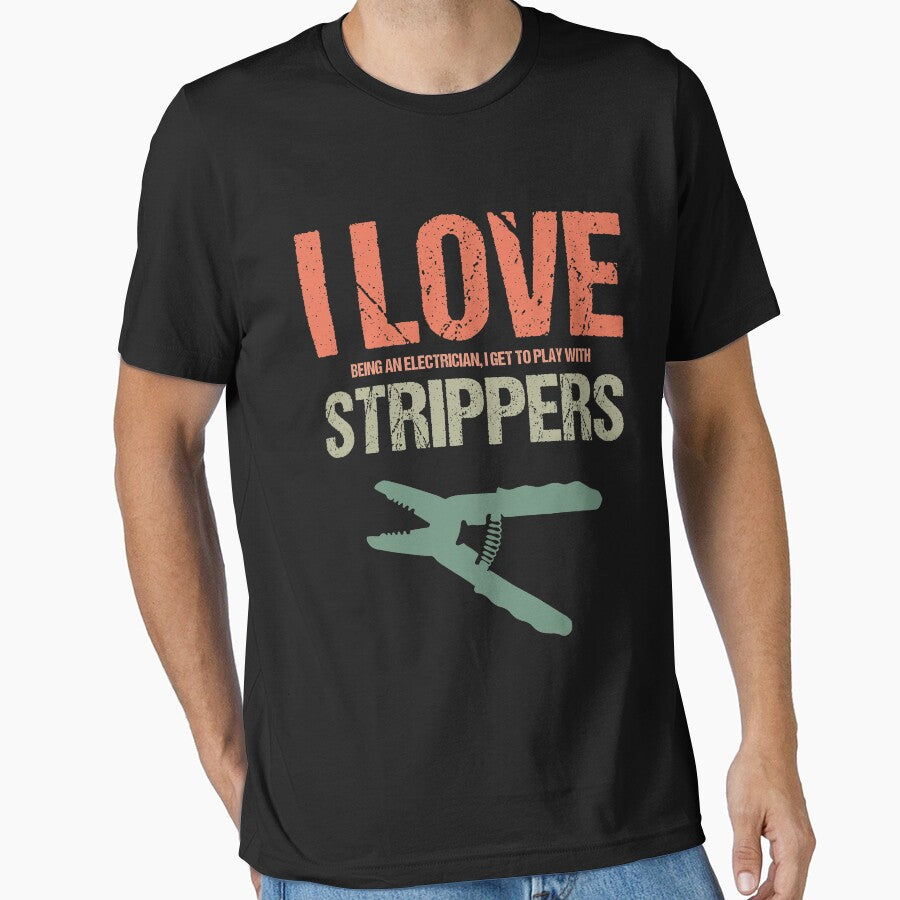 Lineman I Love Being An Electrician To Play With Strippers by Nessshirts