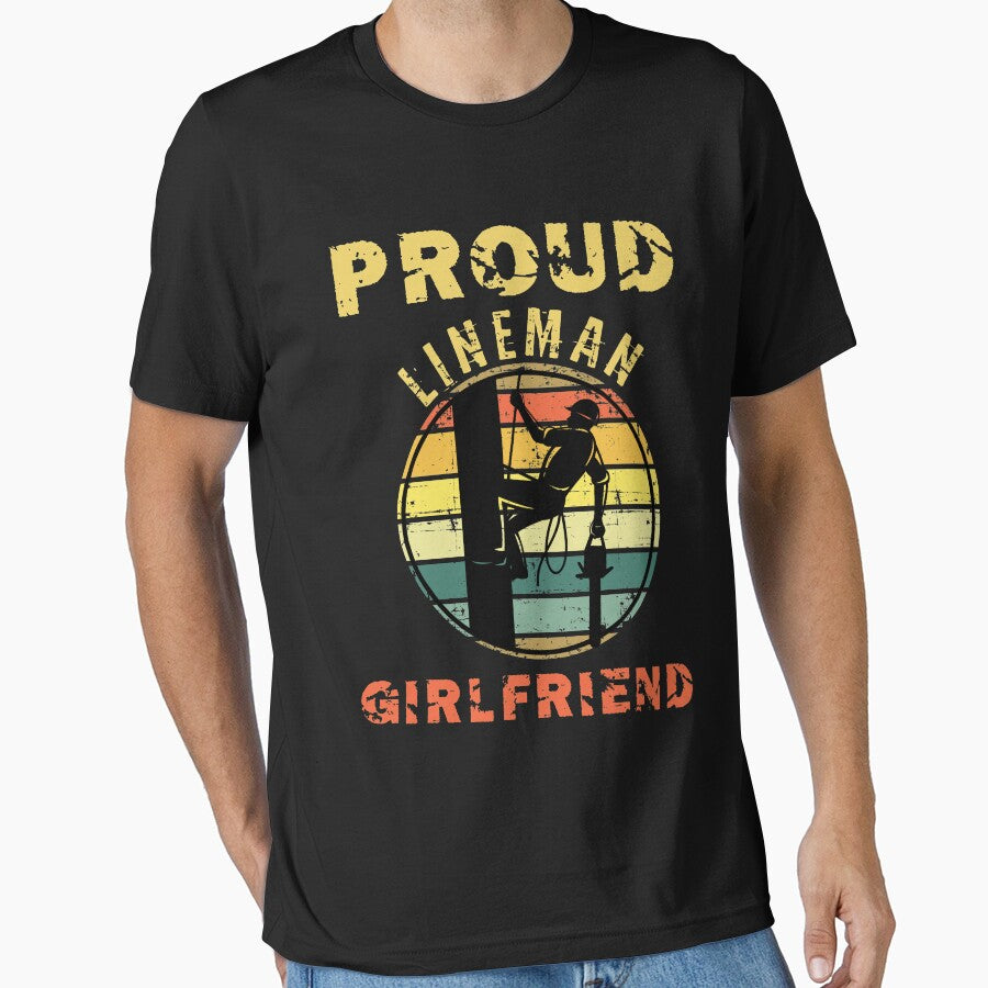 Proud Lineman Girlfriend Gifts For Linemans Family by berenger04