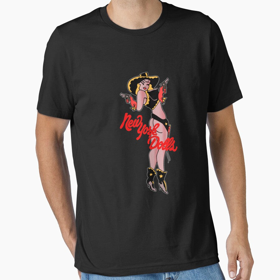 New York Dolls Cowgirl Shirt, Sticker, Hoodie, Mask by MaiyaGrant