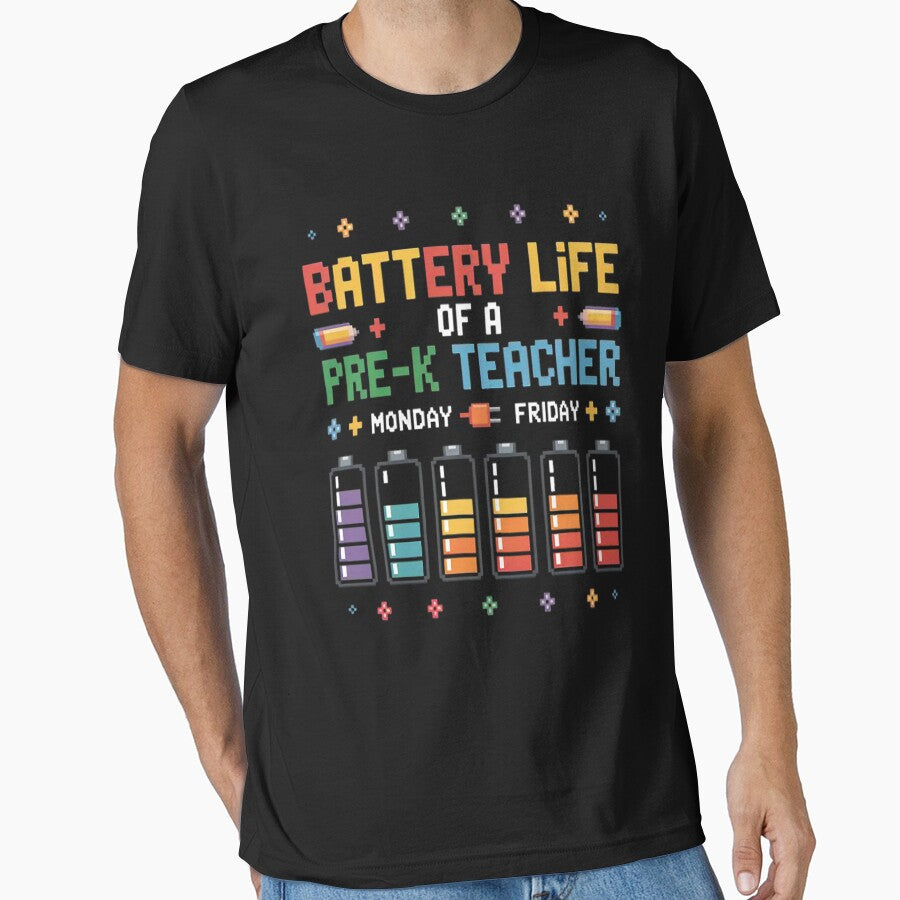 Battery Life Of A Pre-K Teacher Back To School Teacher by NicolaMail