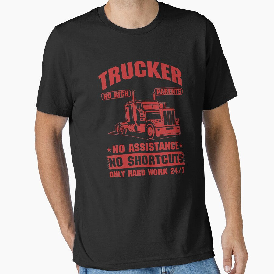 Self Made Trucker Truck Driver No Rich Parents No Assistance by GardNewerd