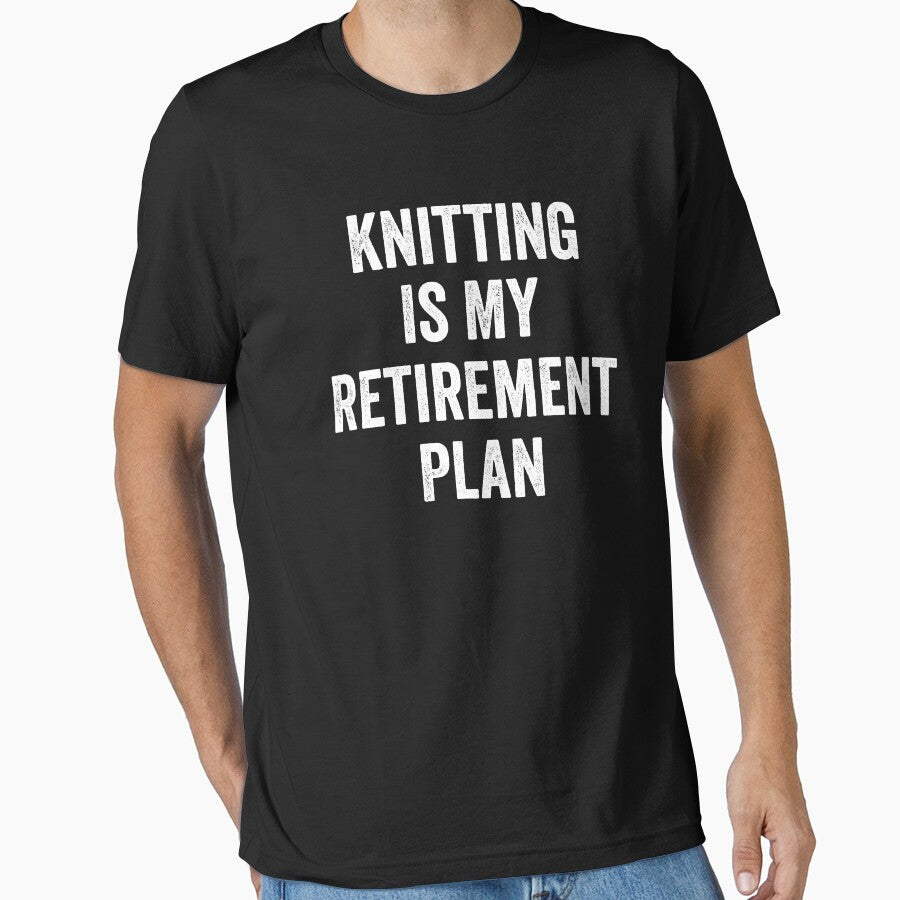 Knitting Is My Retirement Plan Vintage by WhistleCloset