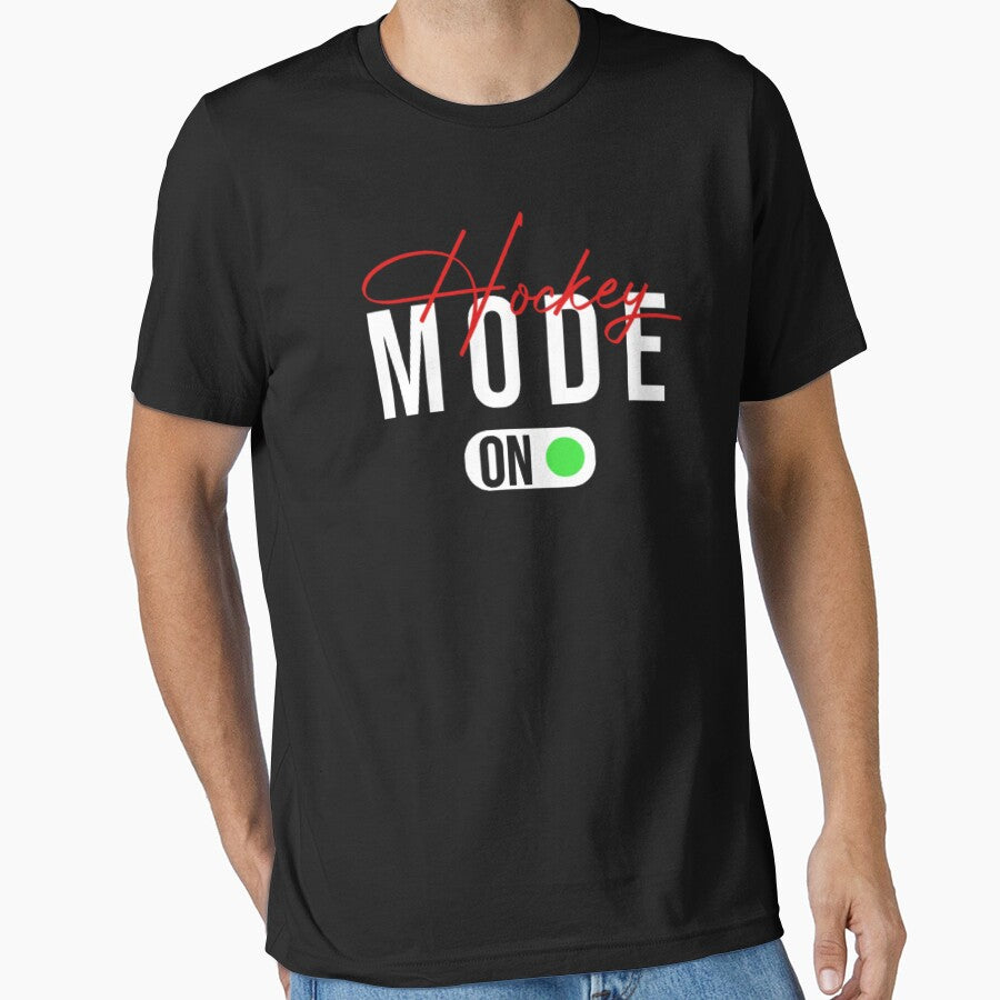 Funny Hockey Mom, Hockey Mode On, Cool Gift for Player Mom by AYACHI90