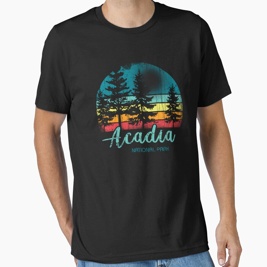 Acadia National Park Pines Vintage by Gennadim