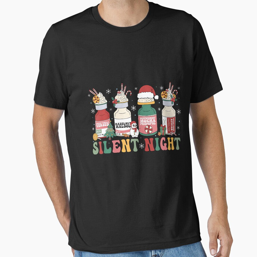 Funny Santa Propofol Silent Night ICU Nurses Merry Christmas by LouisaOReilly