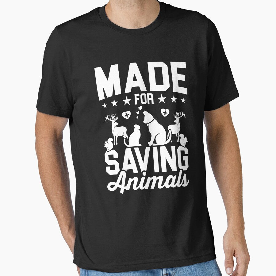 Made For Saving Animals Shirt, Animal Lover Shirt, Veterinarian Shirt, Veterinary Shirt, Vet Tech Shirt, Vet Shirt, Veterinary Technologist by aymob