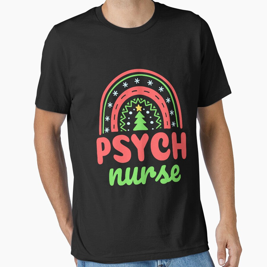 Psych Nurse Christmas Rainbow Psychiatric Nursing by jaygo