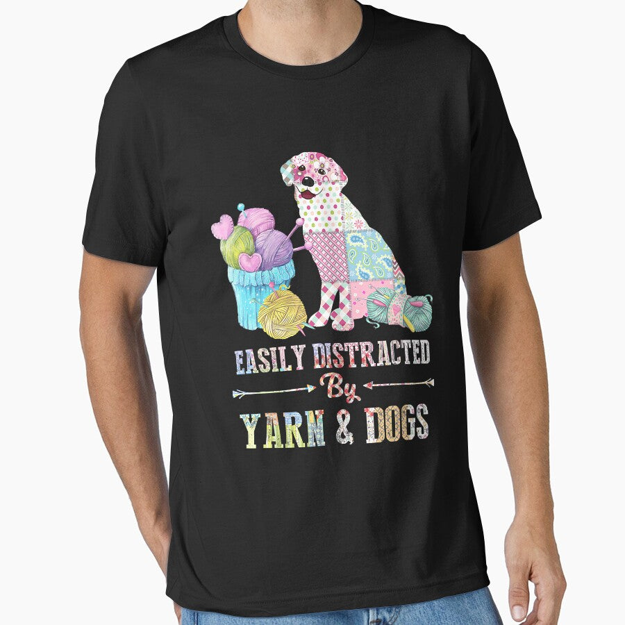 Easy Distracted By Yarn And Dogs Knitting And Crocheting by ZhenKangFang
