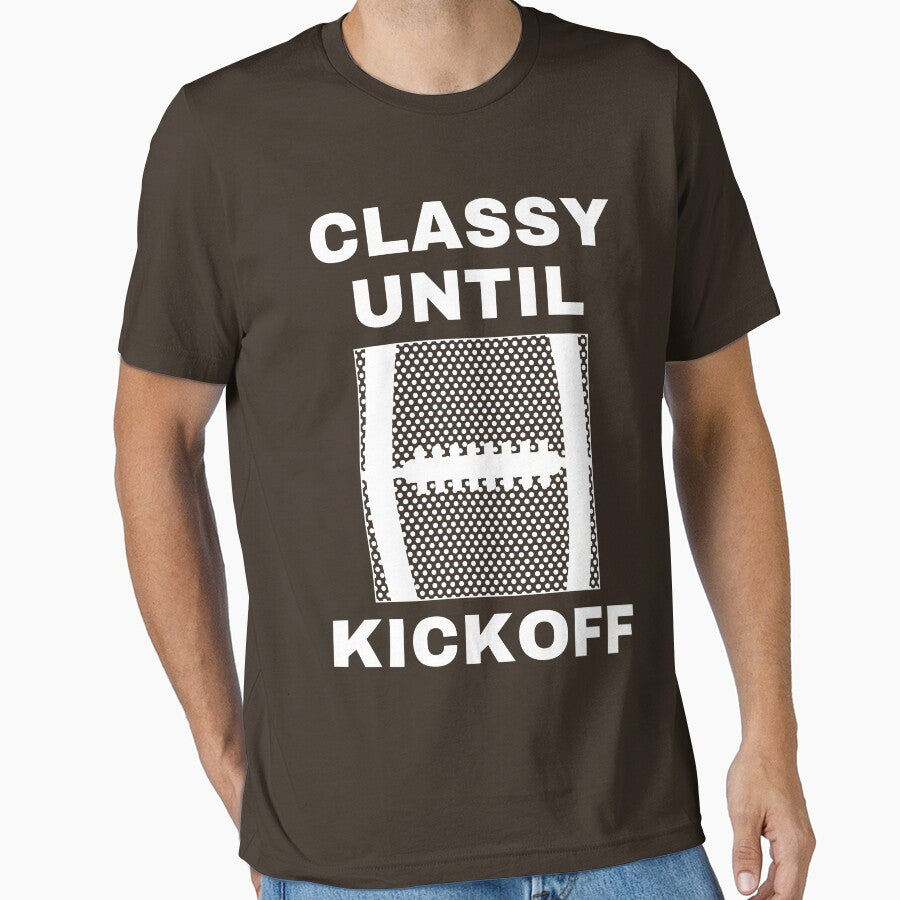 Classy Until Kickoff American Football Game Day Football Mom Gift by catchyology