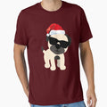 Cool dog with christmas hat on xmas by Akram96