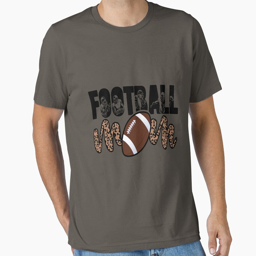 Football Mom Leopard Funny Football by Meggie179