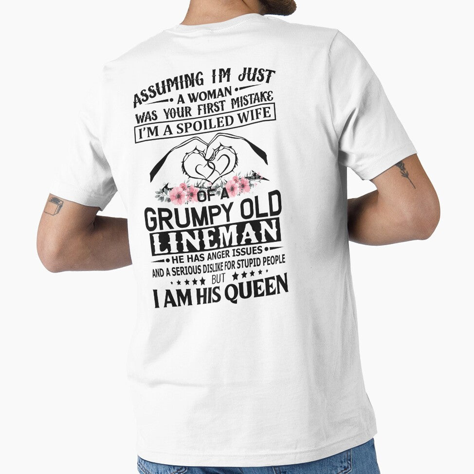 I'm A Spoiled Wife Grumpy Old Lineman by trendsshop