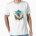 Mountains Hiking Journey | T-Shirt, Sticker by NicolasGlowArt