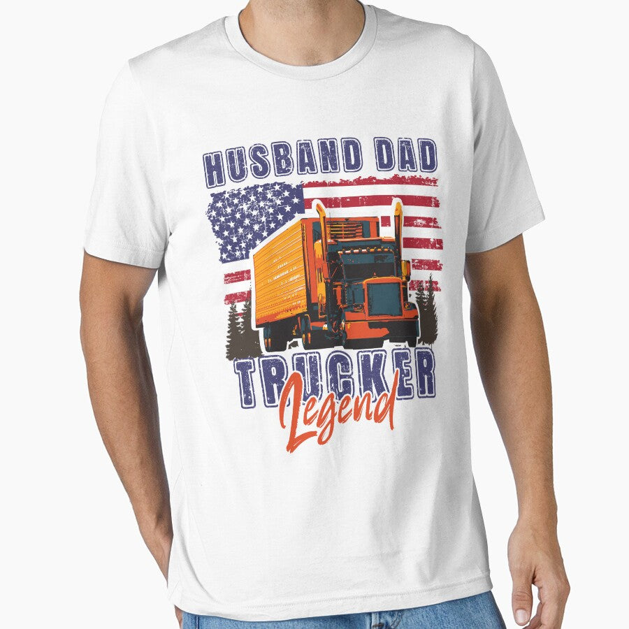 USA Big loads rig trucker vintage, Husband Dad Trucker Legend by HomeCoquette