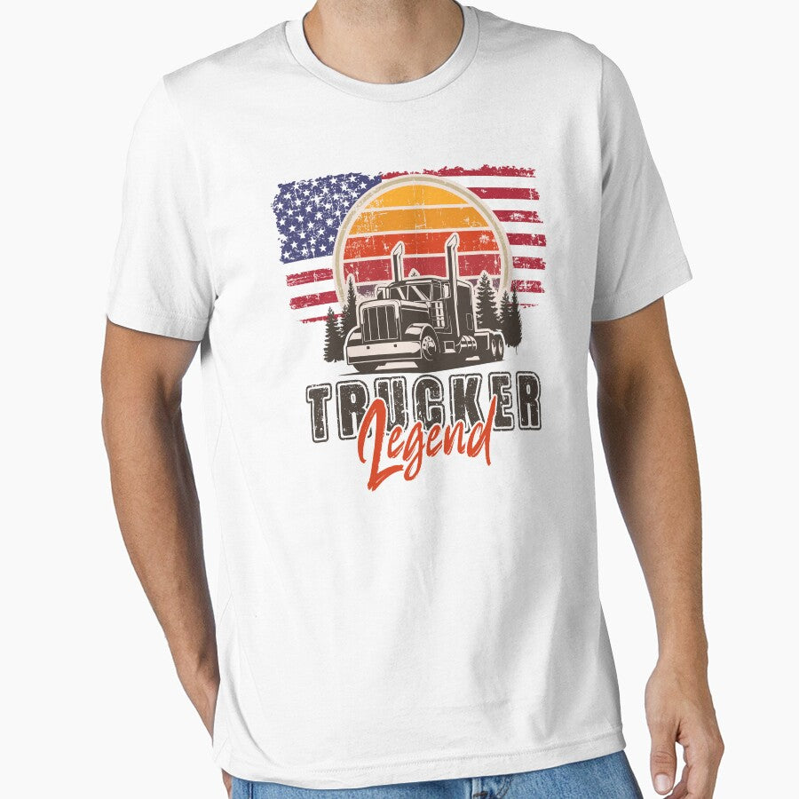 USA truck drivers, Husband dad trucker  legend by HomeCoquette