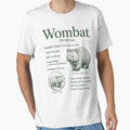 Vintage Wombat Animal Facts Retro Wildlife Biology Australian Marsupial by FreshVibe Prints