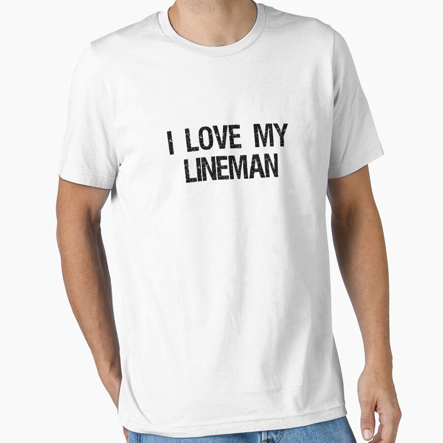 I Love My Lineman Wife of Lineman Design by RozWatts