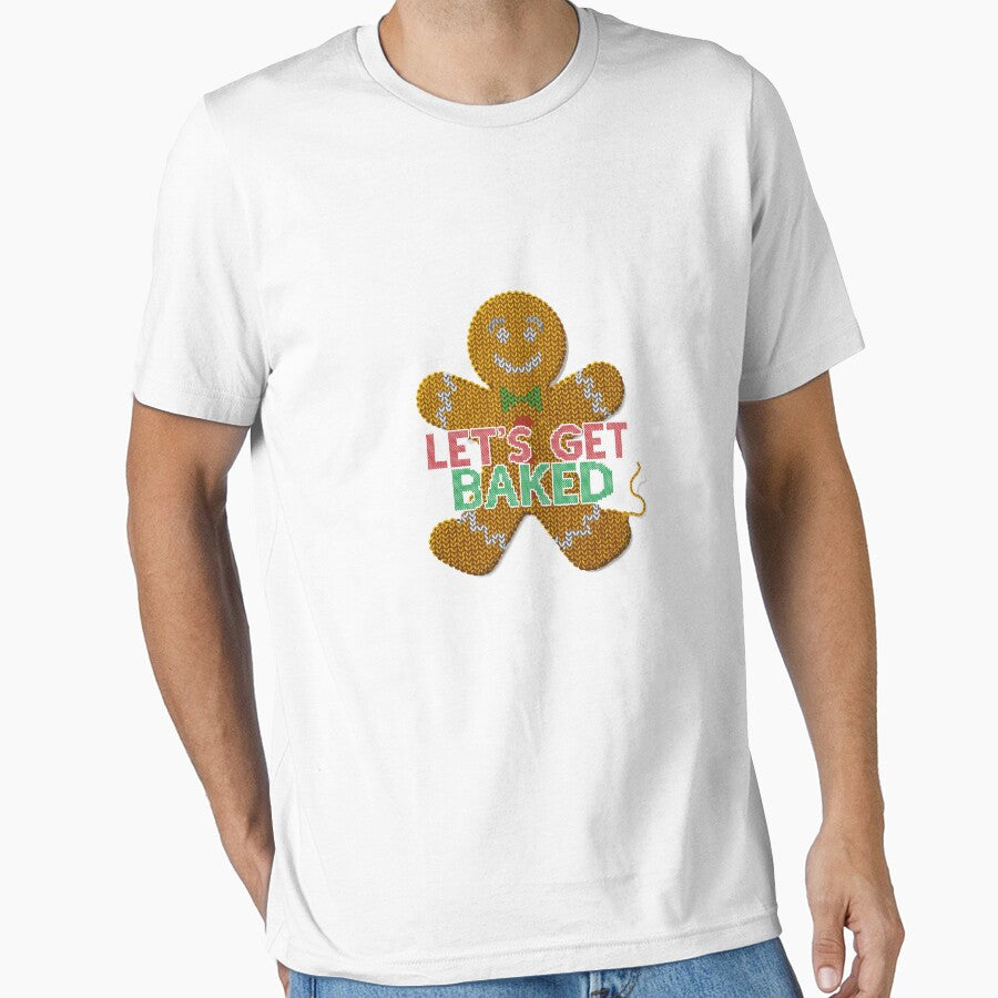 Let's Get Baked Gingerbread Man ugly christmas funny by Seas Wanda